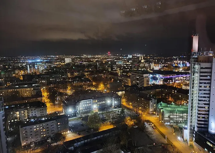 Apartmán Skyview - Breathtaking Views From Bed And From Jacuzzi. Center Skyscraper Upper Floors Tallinn